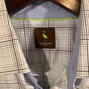 Tailorbryd Big and Tall Plaid Button-Down Shirt